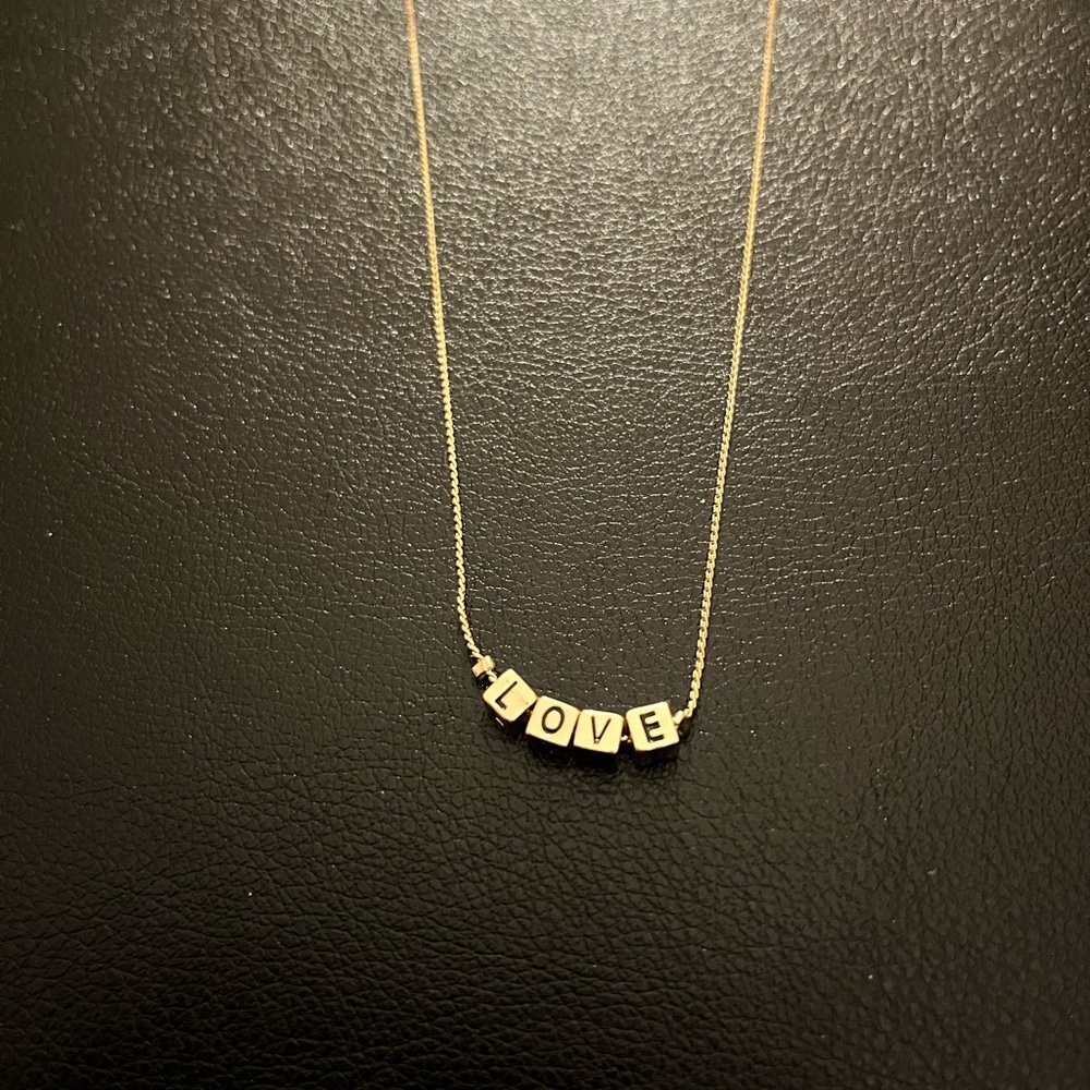 L.O.V.E. Banana Republic Necklace 14" NEW